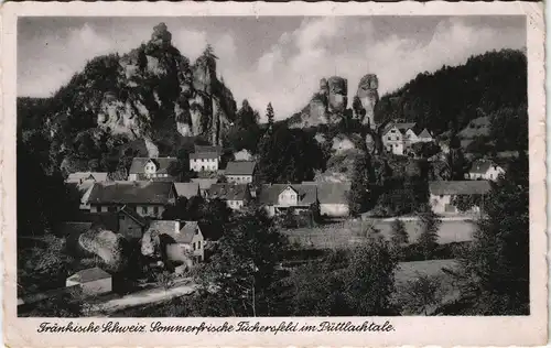Ansichtskarte Tüchersfeld-Pottenstein Panorama im Püttlachtale 1938