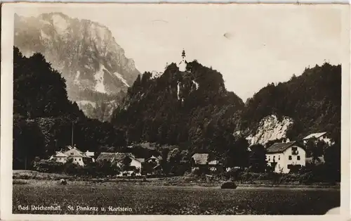 Ansichtskarte Bad Reichenhall St. Pankranz u. Karlstein - Fotokarte 1929