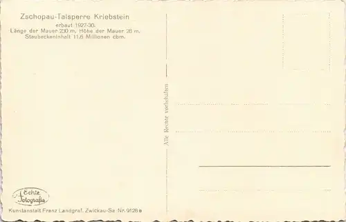 Lauenhain-Mittweida Talsperre  Zschopautalsperre Passagierschiffe 1937 #