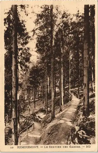 CPA Remiremont (Vogesen/ Vosges) LE SENTIER DES GARDES. - ND 1926