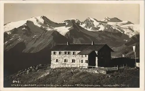 .Tirol STARKENBURGER HÜTTE mit WILDEN FREIGER (3426) UND ZUCKER HÜTL (3511) 1940