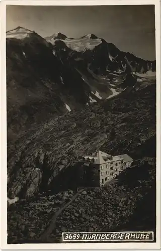 Ansichtskarte .Tirol Alpen Hütte NÜRNBERGERHÜTTE 1940
