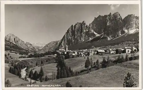 Cartoline Cortina d´Ampezzo POMAGAGNON Panorama Ansicht 1940