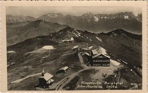 Zell am See Fliegeraufnahme Berghotel Schmittenhöhe 2000 m 1938