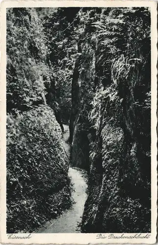 Eisenach Drachenschlucht 1943   im 2. Weltkrieg Feldpost (an FP-Nr. L37957)