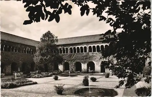 Ansichtskarte Trier Simeonstift Blumenhof 1957