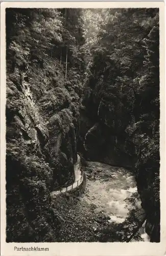 Garmisch-Partenkirchen Partnachklamm Blick v.d. hohen Brücke 1928