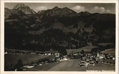Ansichtskarte Bayrischzell Panorama-Ansicht mit Blick zum Wendelstein 1943