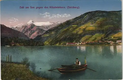 Ansichtskarte Zell am See Orts-Panorama gegen das Kitzsteinhorn 1910
