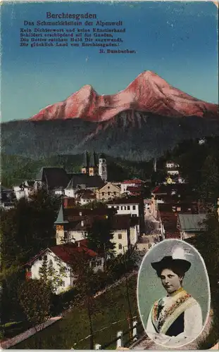 Ansichtskarte Berchtesgaden Panorama-Ansicht Alpenwelt 1910