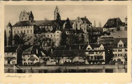 Ansichtskarte Meersburg Stadt Teilansicht 1938
