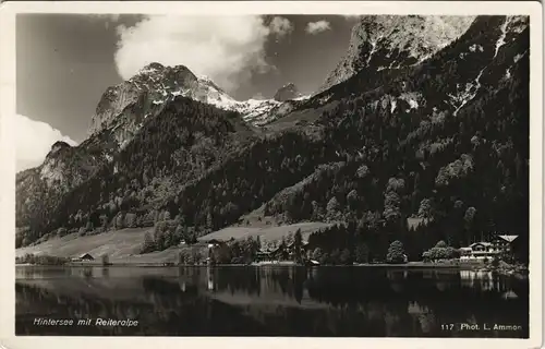 Ansichtskarte Ramsau bei Berchtesgaden Hintersee, Berge - Häuser 1935