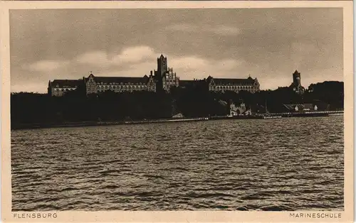 Ansichtskarte Mürwik-Flensburg Marineschule Marine-Schule 1930