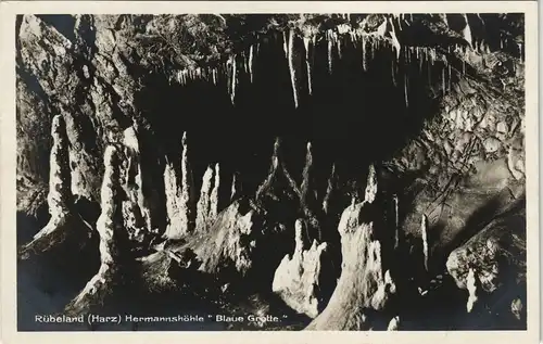 Ansichtskarte Rübeland Hermannshöhle - Graue Grotte 1932
