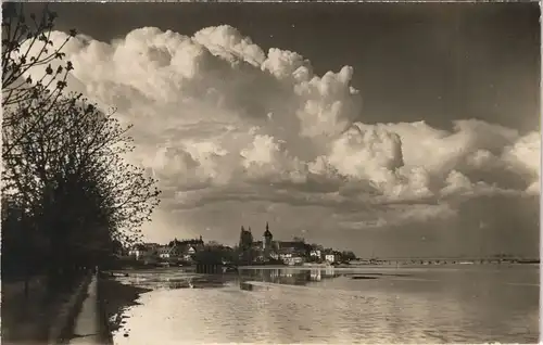 Ansichtskarte Arbon Stadt Wolken-Stimmungsbild 1963