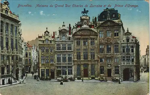 Brüssel Bruxelles Maisons du Grand Duc Charles de Corraine Prince d'Orange 1915