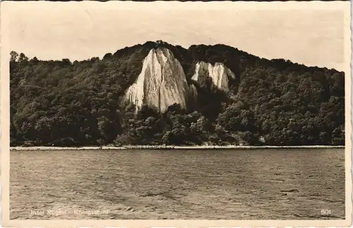 Stubbenkammer-Sassnitz Königsstuhl von der Ostsee aus gesehen 1940