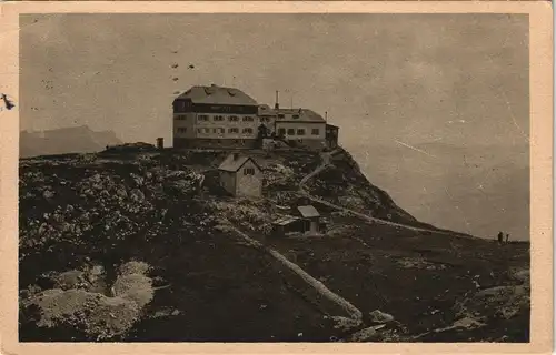 Berchtesgaden Partie am Watzmannhaus, Sektionsstempel München 1926