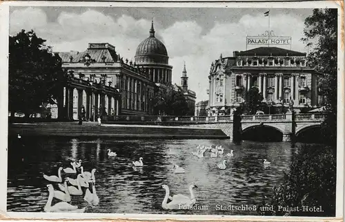 Ansichtskarte Potsdam Stadtschloß, Schwände - Palast-Hotel 1932