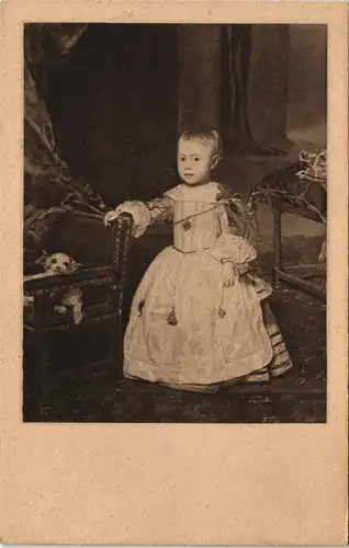 VELAZQUEZ, The Infant Philip Prosper. Menschen Kinder schöne Kleider 1925