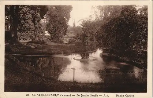 Chatellerault Châtellerault Le Jardin Public - Public Garden 1928