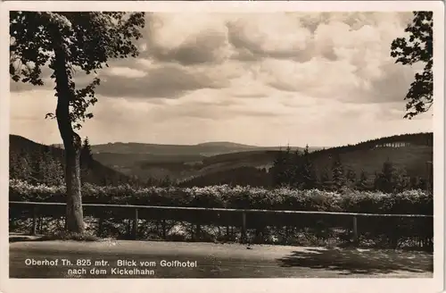 Ansichtskarte Ilmenau Oberhof - Blick vom Golfhotel nach dem Kickelhahn 1937