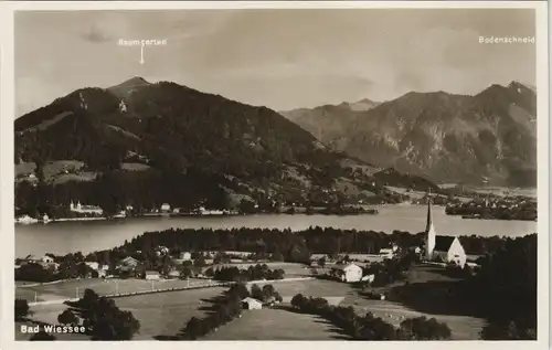 Ansichtskarte Bad Wiessee Panorama 1955