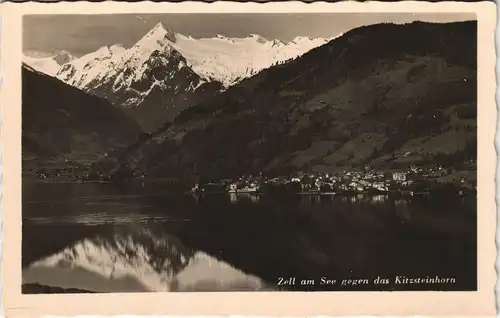 Ansichtskarte Zell am See Stadt gegen das Kitzsteinhorn 1932