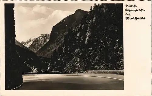 Schneizlreuth Deutsche Alpenstraße bei Mauthäusl an der Weißbachschlucht 1932