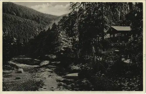 Ansichtskarte Schwarzburg Schweizerhaus-Schwarzatal 1928