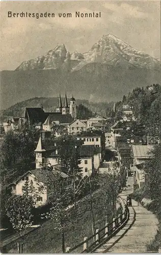 Berchtesgaden Panorama Ansicht des Schmuckkästlein der Alpenwelt 1930 #