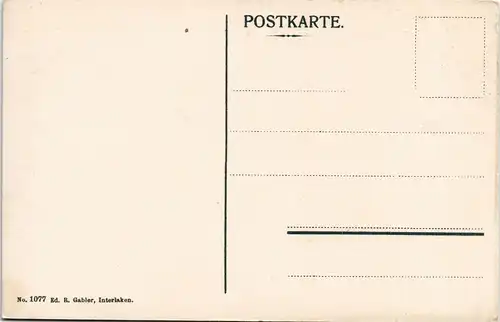 Ansichtskarte Thun Thoune Beatushöhlen am Thunersee. Mann 1913