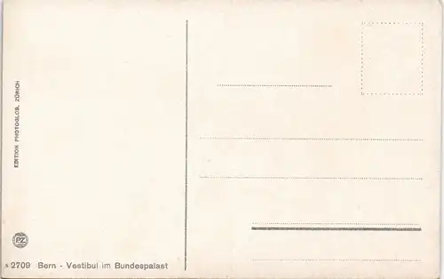 Ansichtskarte Bern (Schweiz) Berne Bundespalast - Vestibül 1912