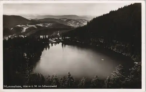 Ansichtskarte Seebach Berghotel Mummelsee 1937