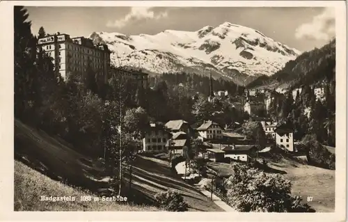 Ansichtskarte Bad Gastein Stadtpartie mit Hotel 1935