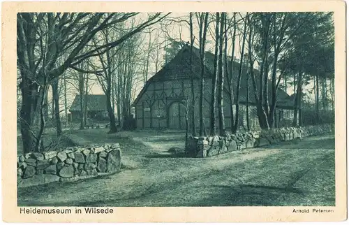 Ansichtskarte Wilsede-Bispingen Partie am Heidemuseum 1926
