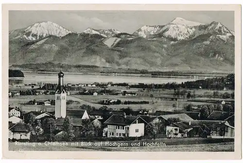 Rimsting am Chiemsee (LK Rosenheim) Chiemsee  Hochgern  Hochfelln 1934
