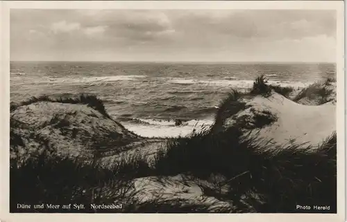 Ansichtskarte Sylt Düne und Meer auf Sylt. Nordseebad 1932