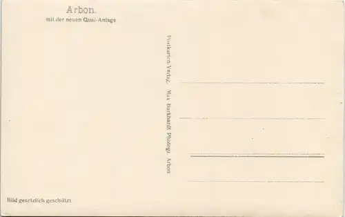 Ansichtskarte Arbon Neue Quai-Anlage 1929