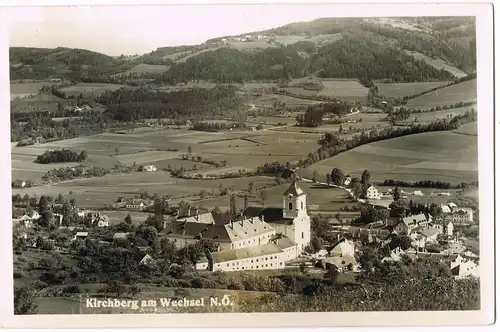 Ansichtskarte Kirchberg am Wechsel Blick auf die Stadt 1962