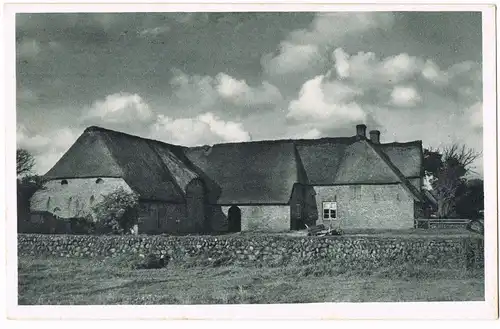 Ansichtskarte .Niedersachsen Partie am Friesengehöft 1931
