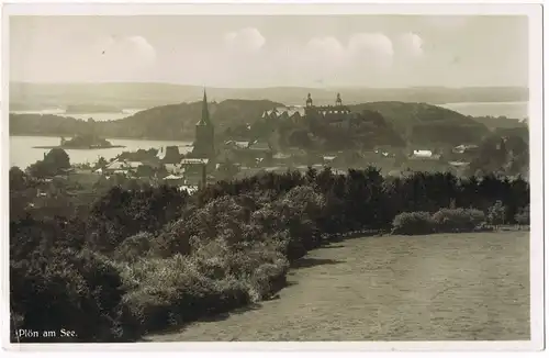 Ansichtskarte Plön Panorama-Ansicht 1935