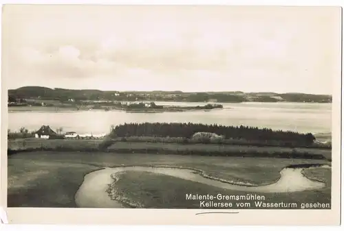 Bad Malente-Gremsmühlen-Malente Kellersee vom Wasserturm gesehen 1940
