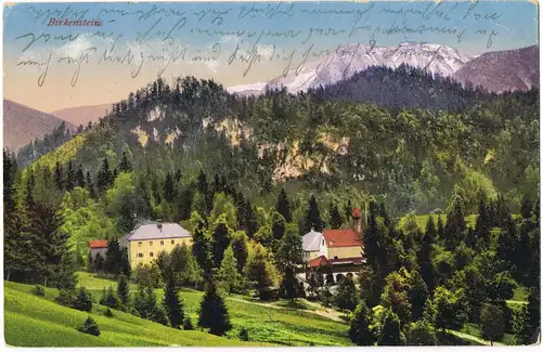 Ansichtskarte Birkenstein-Fischbachau Panorama-Ansicht 1920
