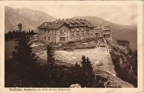 Reichenau an der Rax Otto Schutzhaus - Schneeberg, Baudenstempel 1937