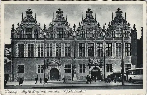 Postcard Danzig Gdańsk/Gduńsk Zeughaus aus dem 17. Jahrhundert 1930