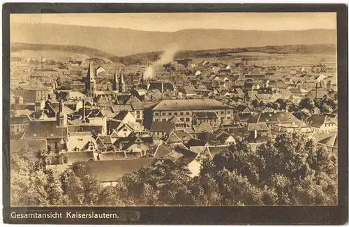 Ansichtskarte Kaiserslautern Gesamtansicht 1914
