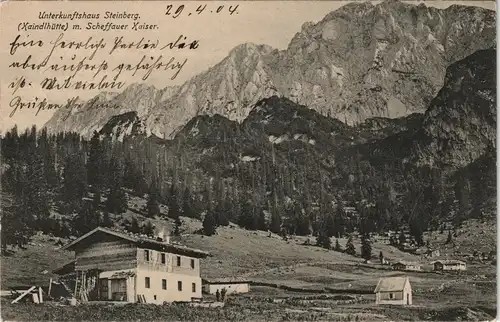 Bayern Haus Steinberg 1904   gel TSINGTAU (Ankunftsstempel)Kolonie China