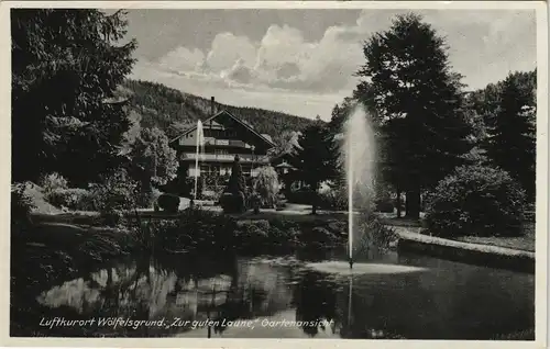 Wölfelsgrund Międzygórze "Zur guten Laune", Gartenansicht 1936
