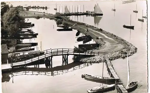 Ansichtskarte Steinhude-Wunstorf Blick auf Promenade und Hafen 1961